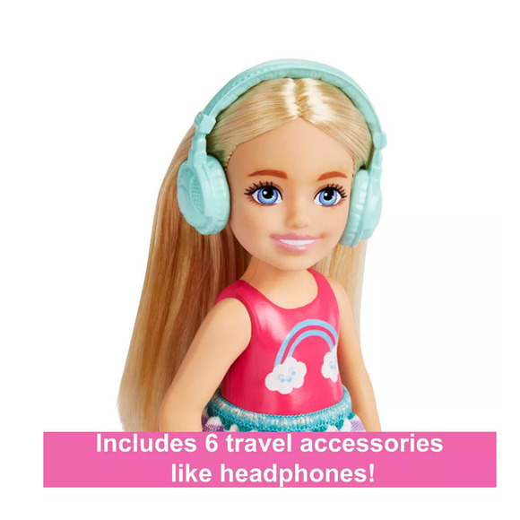 BARBIE Toys, Chelsea Doll and Accessories, Travel Set with Puppy NWT - Picture 6 of 7